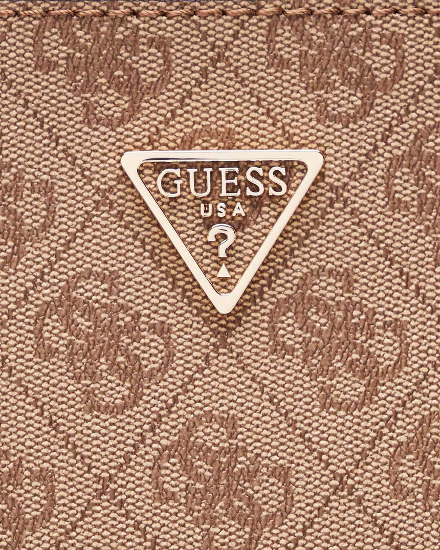 Guess Anadela Noelle II Luxury Kadın El Çantası Latte Logo / Brown