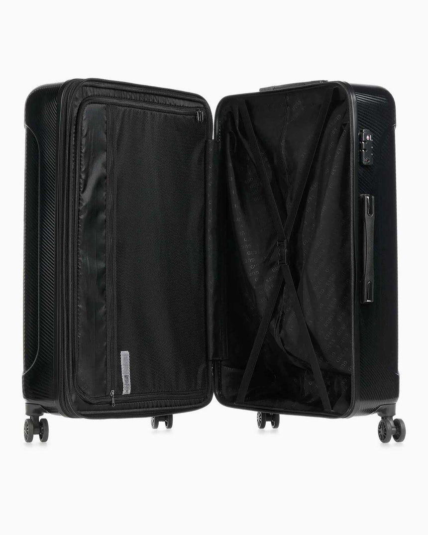 Guess Lustre2 8-Wheel 28 Büyük Boy Valiz Black