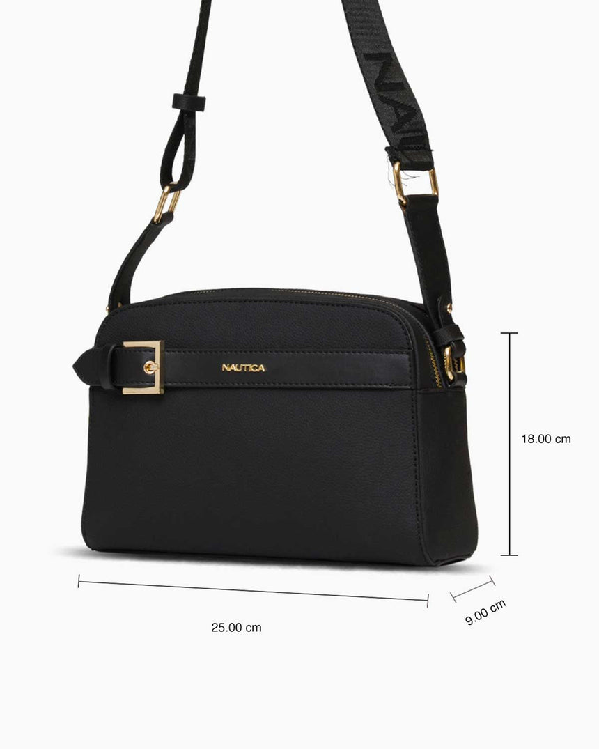 Nautica Ladies Logolu Omuz Çantası Siyah