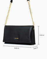 Us Polo Assn Zincir Detaylı Çapraz Askılı Çanta Siyah