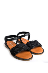 Pierre Cardin Kadın Bilek Detaylı Terlik Siyah