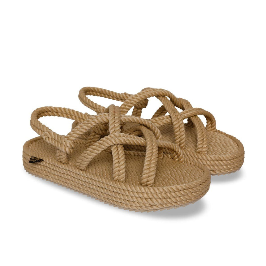 Nomadic Republic Bodrum Kadın Platform Sandalet Beige