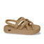 Nomadic Republic Bodrum Kadın Platform Sandalet Beige