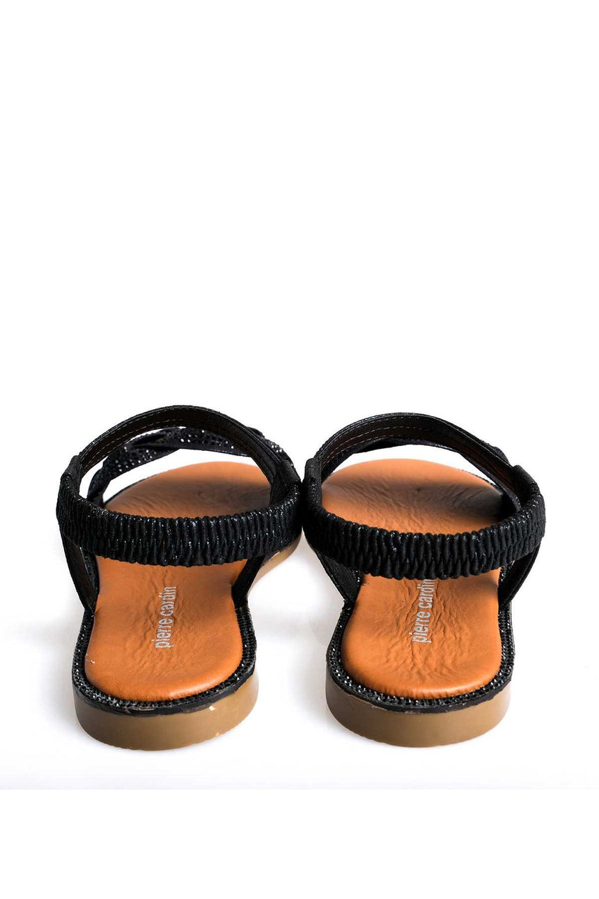 Pierre Cardin Kadın Bilek Detaylı Terlik Siyah