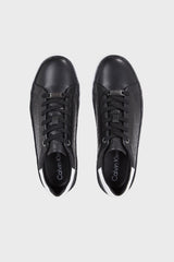 Calvin Klein Deri Platform Lace Up Sneakers Black/White