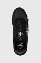 Calvin Klein Runner Sock Lace Up Runner Kadın Sneaker Black