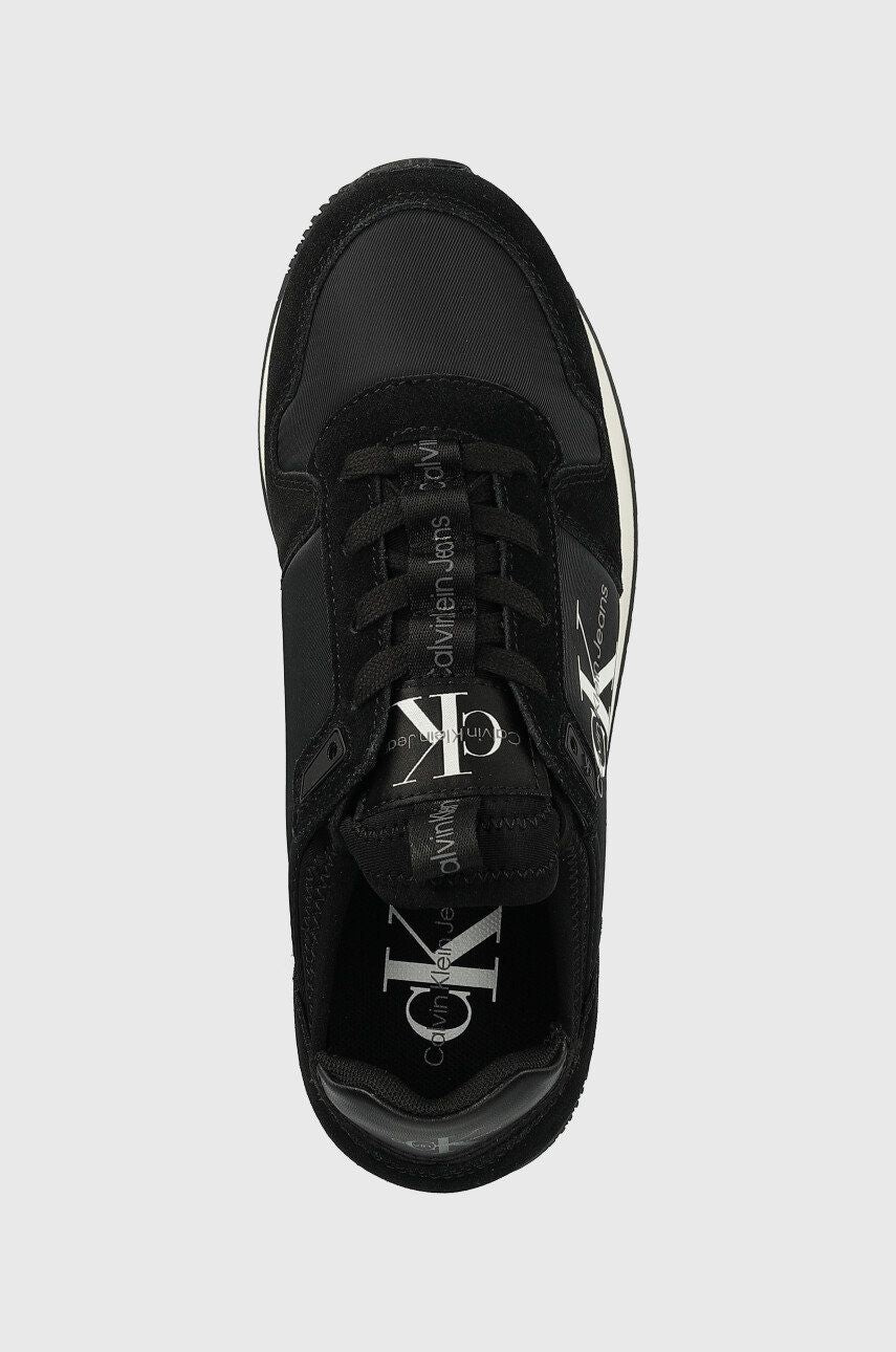Calvin Klein Runner Sock Lace Up Runner Kadın Sneaker Black