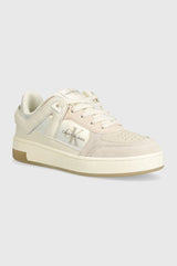 Calvin Klein Basket Cupsole Sneakers Creamy White/Bright White/Oyster M
