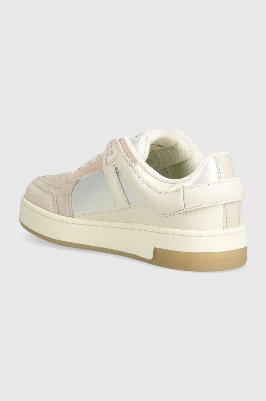 Calvin Klein Basket Cupsole Sneakers Creamy White/Bright White/Oyster M
