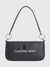 Calvin Klein Logolu Shoulder Pouch Omuz Çantası Black