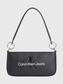 Calvin Klein Logolu Shoulder Pouch Omuz Çantası Black