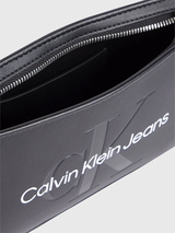 Calvin Klein Logolu Shoulder Pouch Omuz Çantası Black