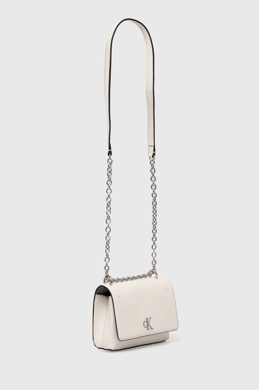 Calvin Klein Minimal Monogram Çapraz Askılı Çanta White