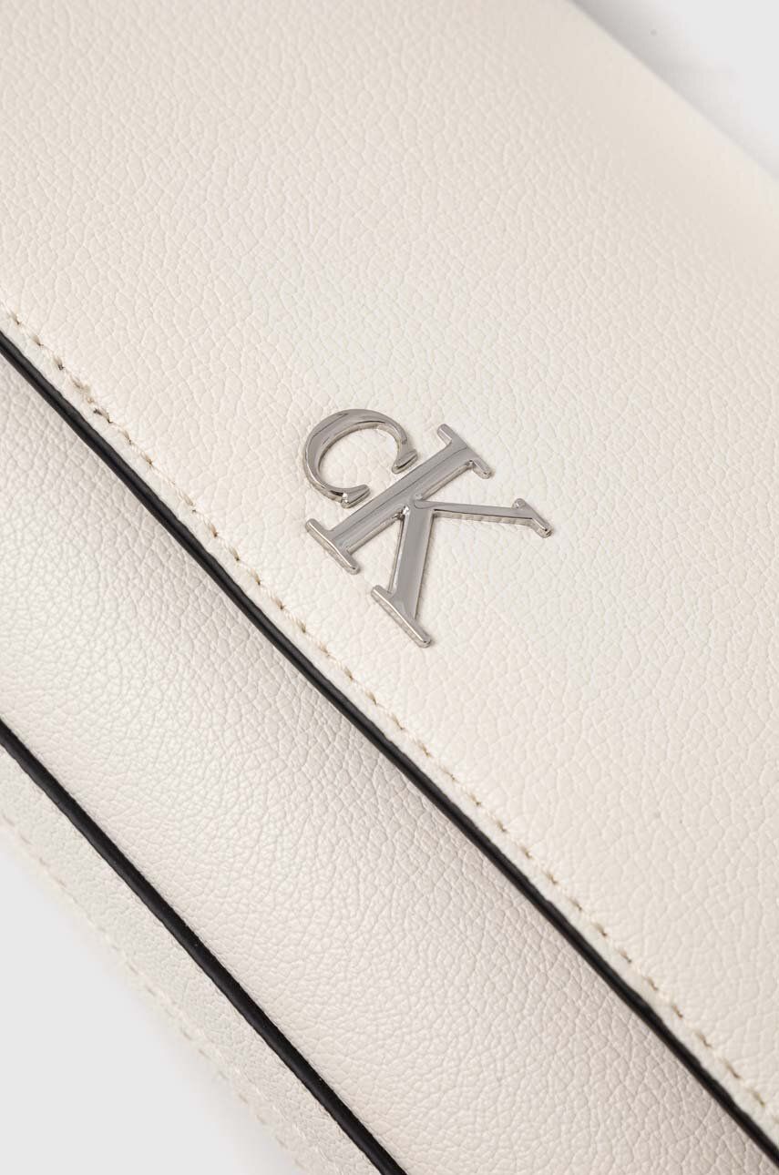 Calvin Klein Minimal Monogram Çapraz Askılı Çanta White