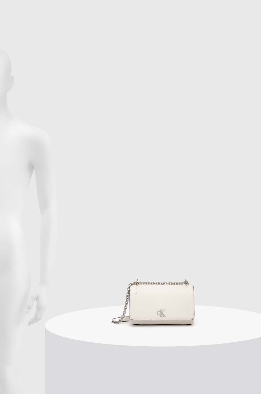 Calvin Klein Minimal Monogram Çapraz Askılı Çanta White