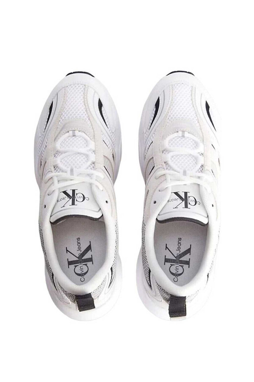 Calvin Klein Retro Tennis Logo Detaylı Sneakers Bright White/Black