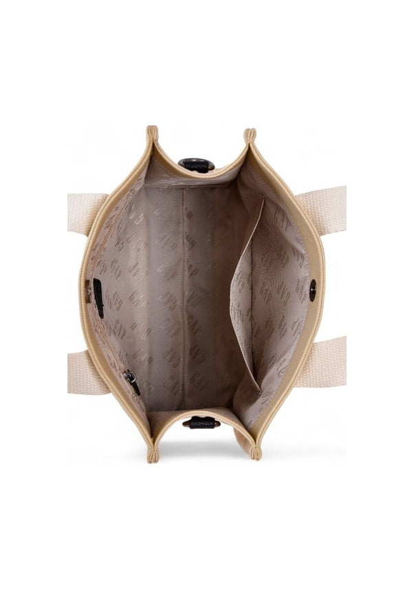 Gap Şerit Detaylı Omuz Çantası Bej