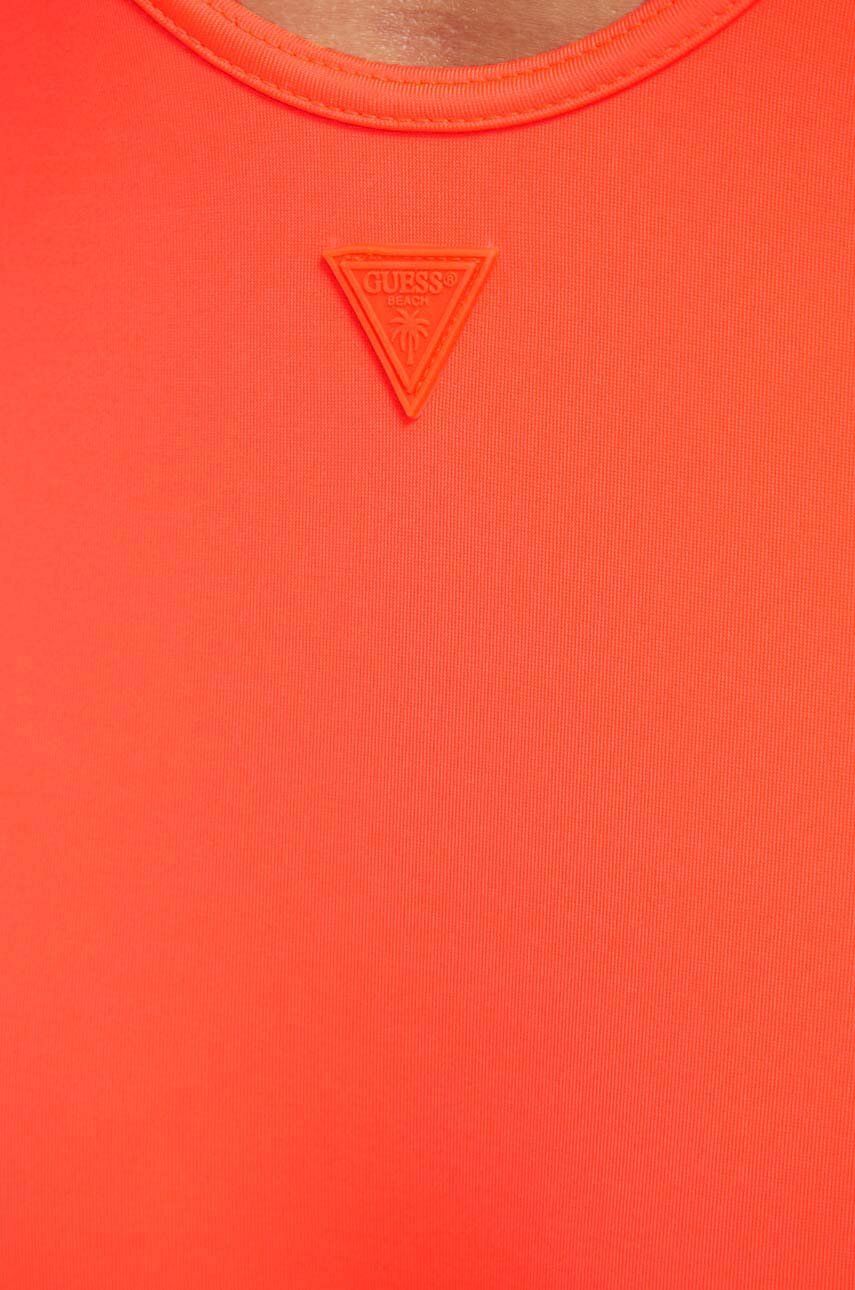 Guess One Piece Logo Detaylı Mayo Groovy Orange