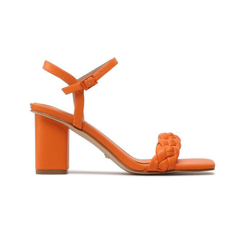 Guess Hasır Bantlı Kadın Topuklu Sandalet Turuncu
