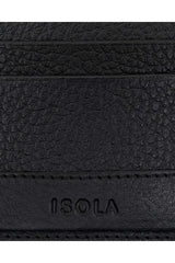 Isola Bruce Erkek Hakiki Deri Kartlık Siyah