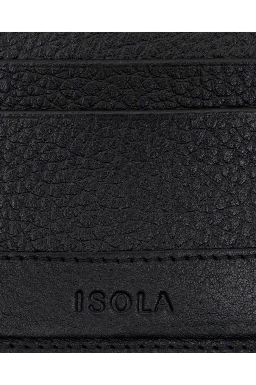 Isola Bruce Erkek Hakiki Deri Kartlık Siyah