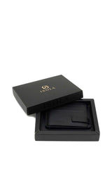 Isola Maurice Erkek Hakiki Deri Kartlık Siyah