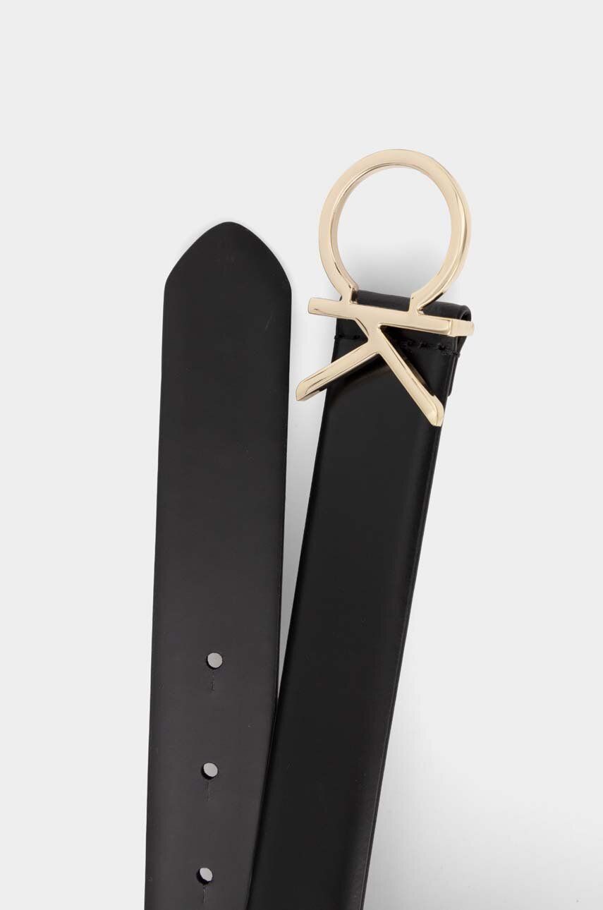 Calvin Klein Re-Lock Kadın Kemer CK Black