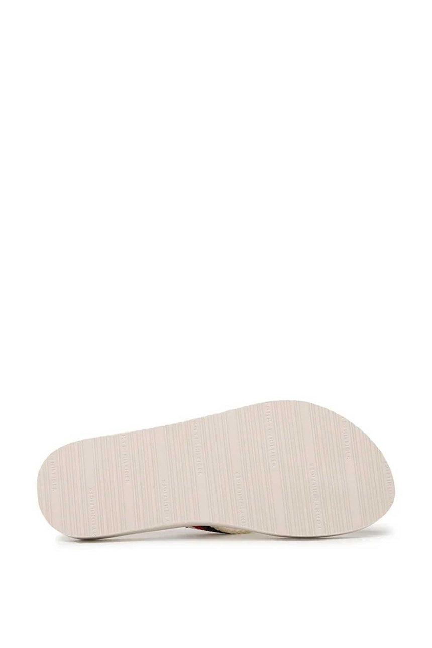 Tommy Hilfiger Flip Flops Essential Kadın Parmak Arası Terlik Bej