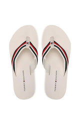 Tommy Hilfiger Flip Flops Essential Kadın Parmak Arası Terlik Bej