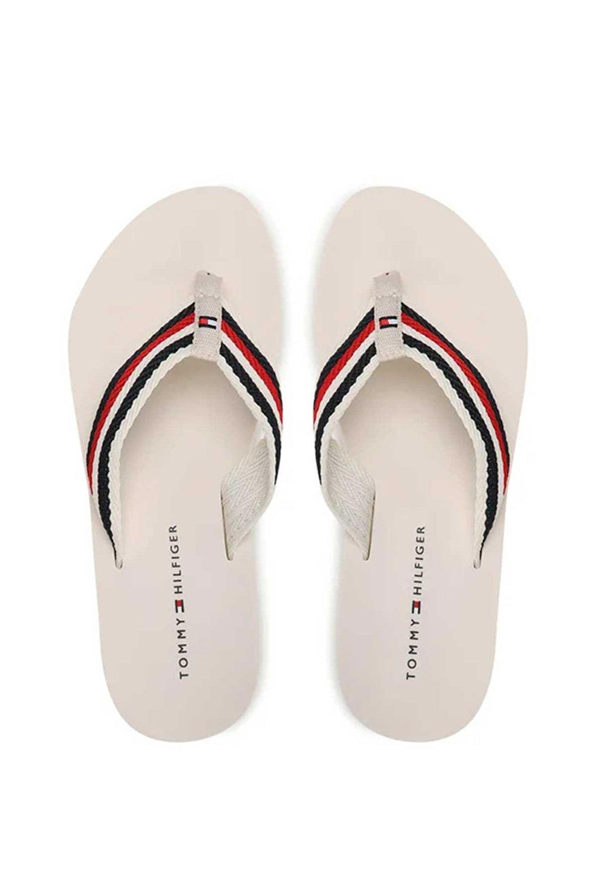Tommy Hilfiger Flip Flops Essential Kadın Parmak Arası Terlik Bej