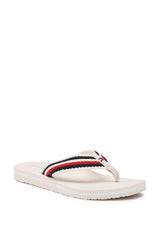 Tommy Hilfiger Flip Flops Essential Kadın Parmak Arası Terlik Bej