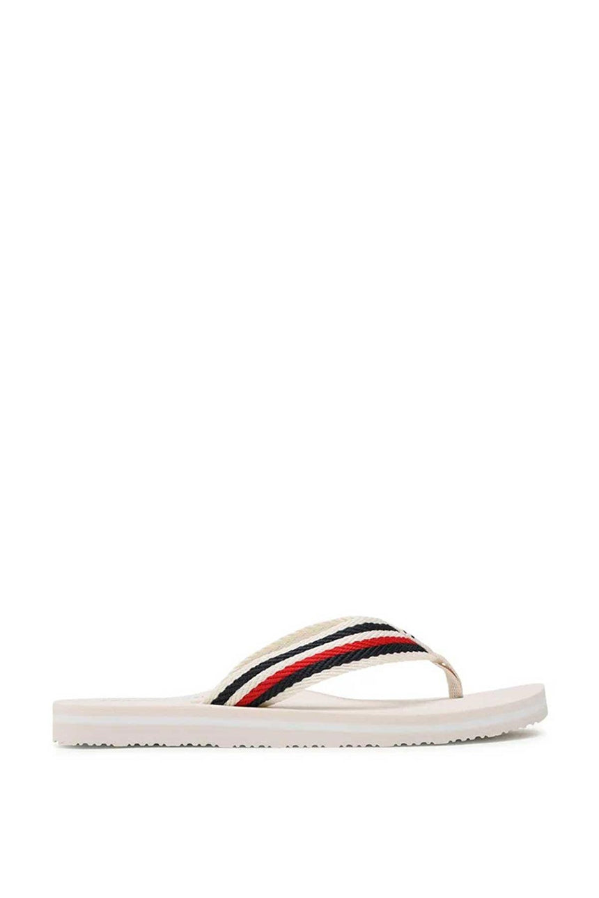 Tommy Hilfiger Flip Flops Essential Kadın Parmak Arası Terlik Bej
