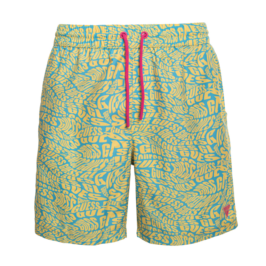 Guess Swimtrunk Medium Bottom Deniz Şortu Blue Disto