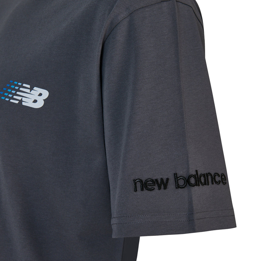 New Balance Lifestyle Erkek Gri Tshirt Gri
