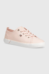 Tommy Hilfiger Canvas Low Top Ayakkabı Pink