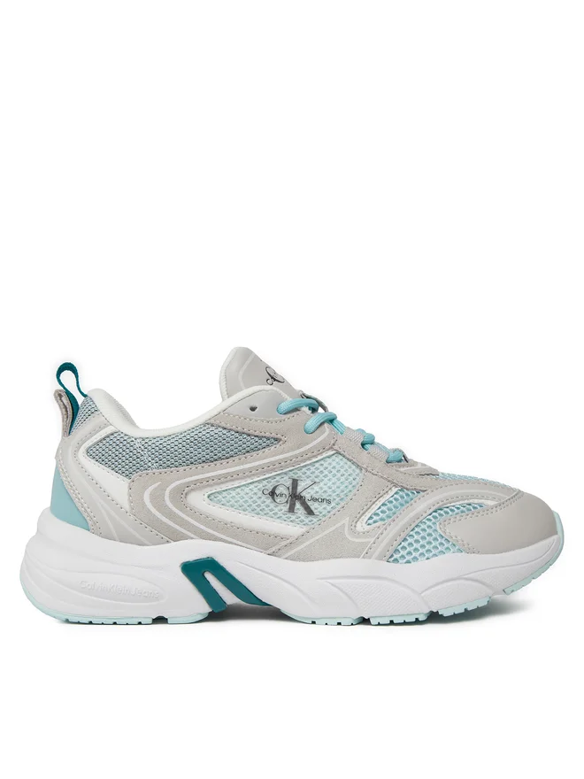 Calvin Klein Retro Tennis Runner Sneakers Blue Glass/Fanfare/Oyster Mushroom