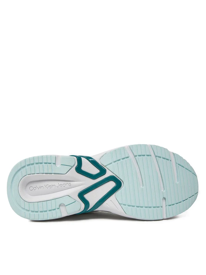 Calvin Klein Retro Tennis Runner Sneakers Blue Glass/Fanfare/Oyster Mushroom