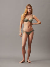 Calvin Klein String Side Tie Bikini Altı Green