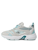 Calvin Klein Retro Tennis Runner Sneakers Blue Glass/Fanfare/Oyster Mushroom